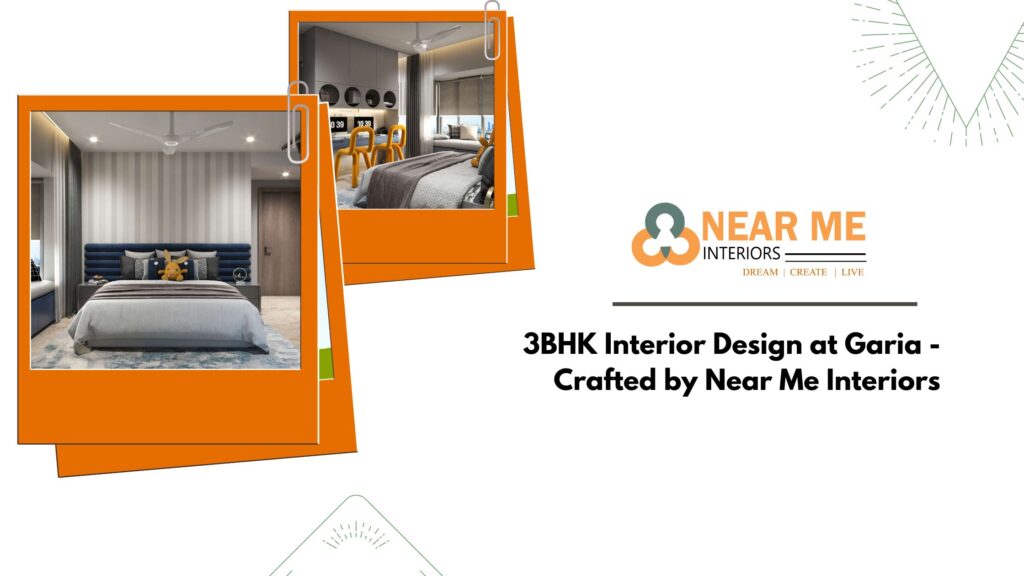 Designing the interior of a 3BHK apartment in Garia requires a blend of functionality, style, and personalization to create a comfortable and aesthetically pleasing living space. Near Me Interiors, known for their innovative and customer-centric approach, has successfully transformed this 3BHK apartment into a modern haven that reflects the homeowner's taste while maximizing space and comfort.