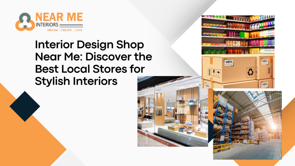 When it comes to transforming your living or workspace, finding the right interior design shop near you is essential. A well-curated interior design store offers an array of unique furniture, décor pieces, and expert design consultation to help you create a space that truly reflects your style. In this guide, we explore how you can discover the best local interior design shops, including the highly regarded Near Me Interiors, and what to expect from the top stores that offer high-quality designs and services. Whether you’re looking to revamp your home, office, or retail space, this article will help you make the most informed decision.