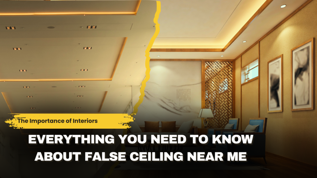 False ceilings are an excellent choice for enhancing the functionality and aesthetics of your home or office. Whether you're looking to improve acoustics, conceal utilities, or add a decorative touch, a false ceiling near me can offer a solution that meets your needs. By understanding the benefits, types, and installation process, you can make an informed decision about the best false ceiling for your space. Ensure that you consult with professional installers to get the best results and enjoy the long-term benefits of your investment.