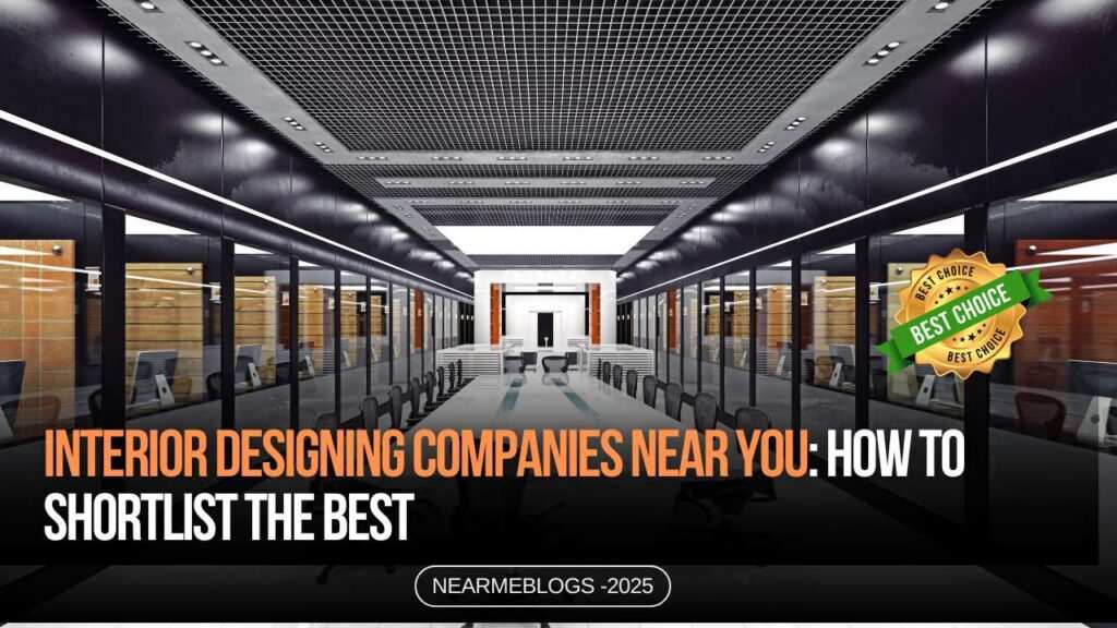 Interior designing companies near you how to shortlist the best  near me interiors community interior designer near me