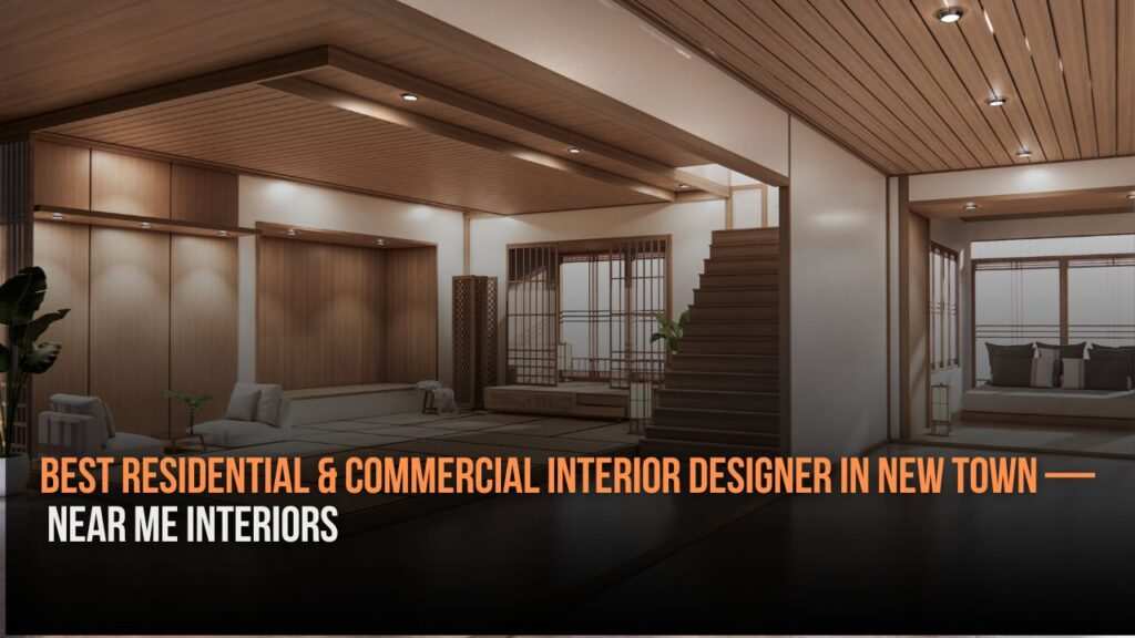 Best residential  commercial interior designer in new town  near me interiors community interior designer near me