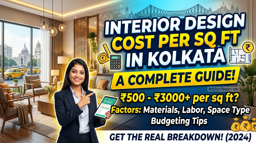 "INTERIOR DESIGN COST PER SQ FT IN KOLKATA" and "A COMPLETE GUIDE".